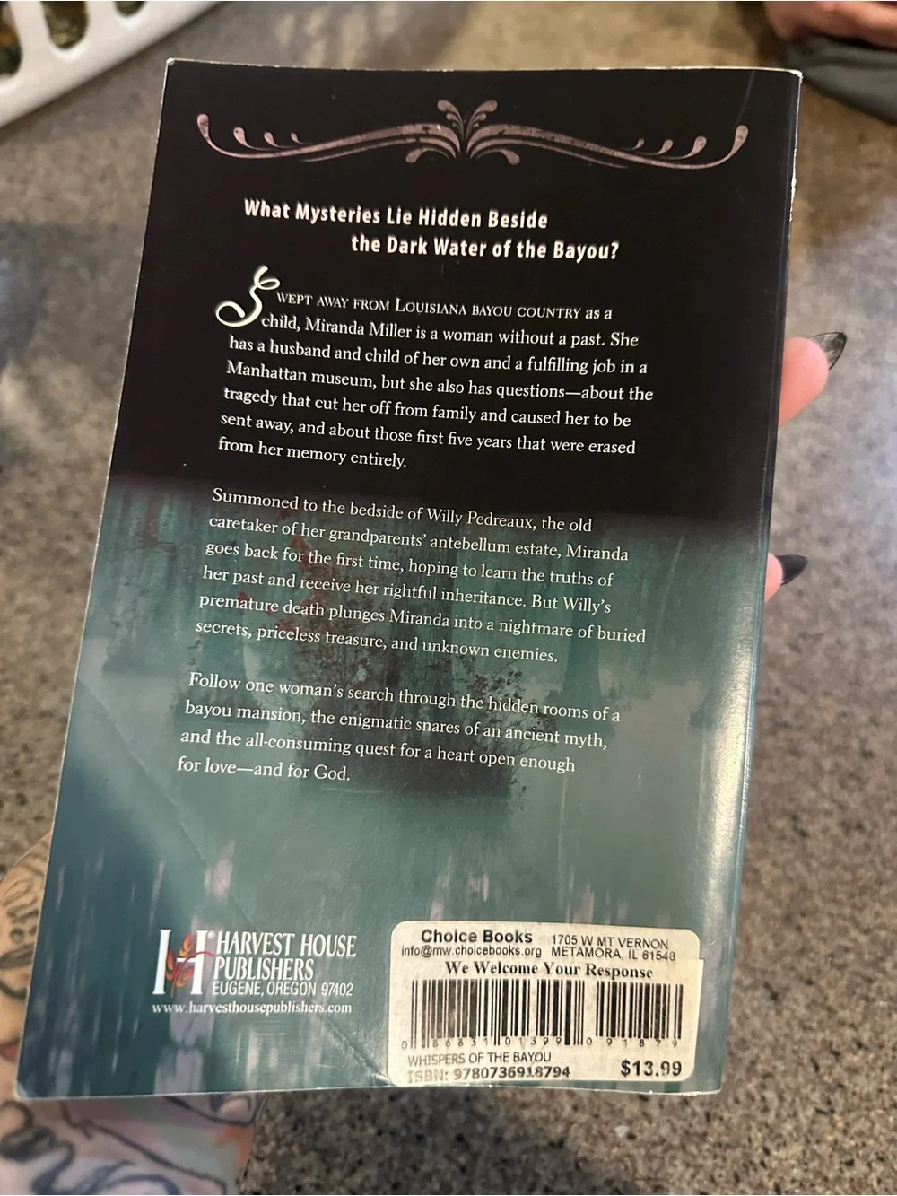 Whispers of the Bayou Teal Paperback -